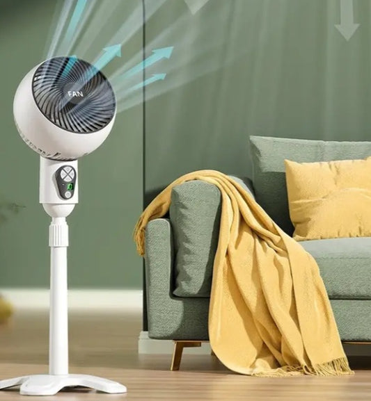 Ventilateur sur pied à alimentation USB avec télécommande