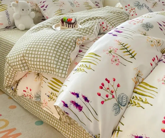 Ensemble de housse de couette Jardin de Gardenia