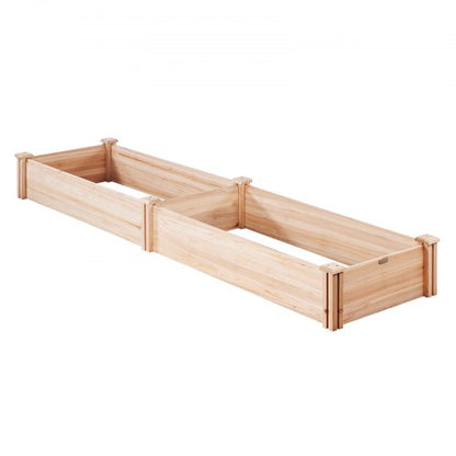 Boîte de jardin surélevé en bois de 94.5 x 23.6 x 9.8 pouces