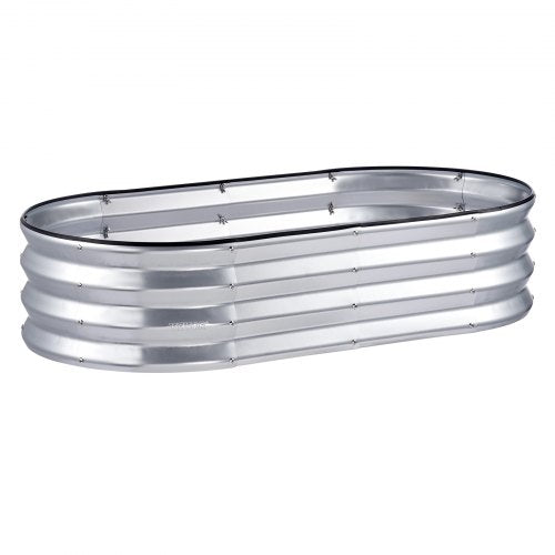 Boîte de jardin surélevé en métal de 4 x 2 x 1 pieds