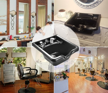 Lavabo de coiffeuse carré de grande capacité