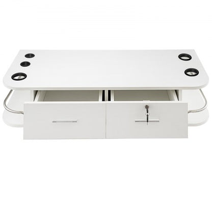 Station de rangement pour salon de coiffure