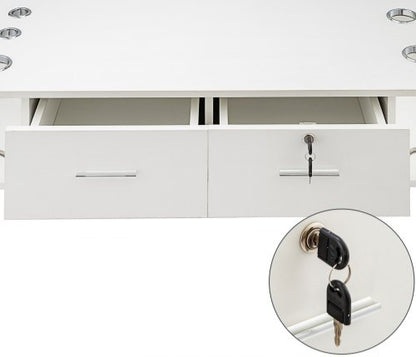 Station de rangement pour salon de coiffure