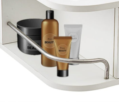 Station de rangement pour salon de coiffure