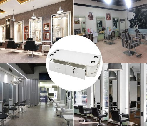 Station de rangement pour salon de coiffure